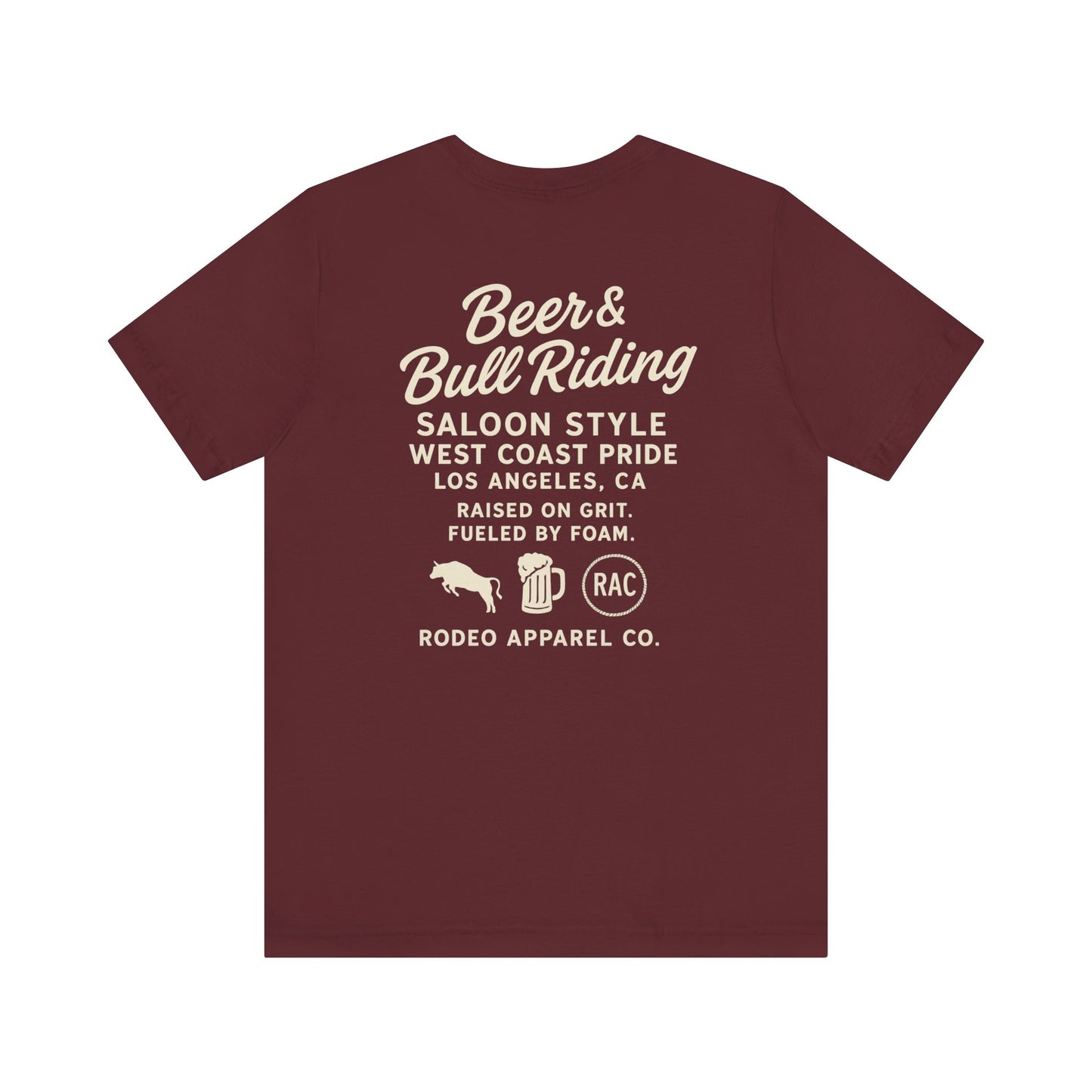 Beer & Bull Riding Tee